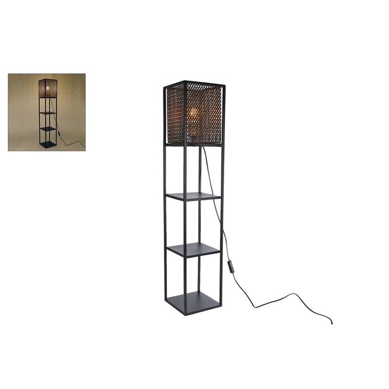 Staande Lamp Frans Zwart Metaal 20x20x100cm