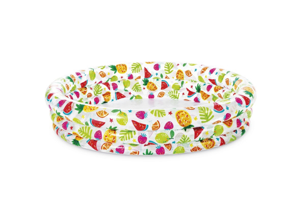 Intex zwembad 3 rings fruitprint 132x28