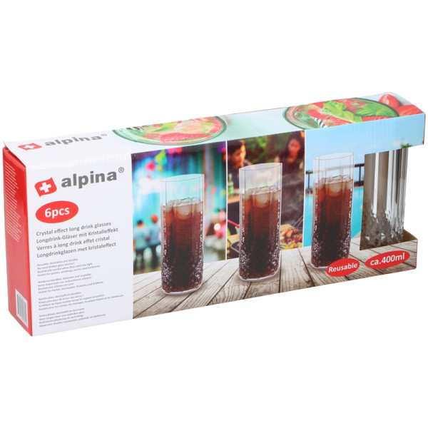 Alpina Longdrinkglasset kunststof 400ml