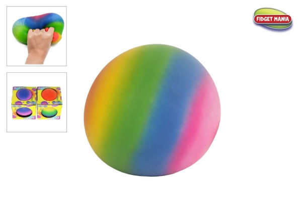 Anti stress rainbow sqeeze bal 16cm