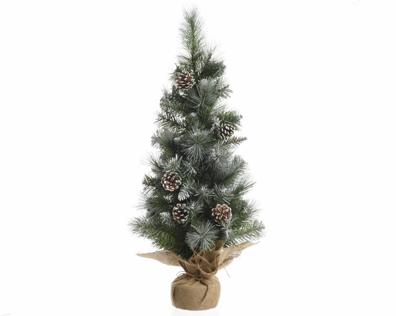 Mini everlands kunstkerstboom frosted 75cm met deco