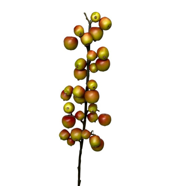 Kunsttak Malus tak 70cm groen/rood