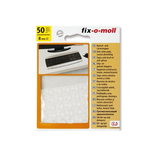 Fix-o-moll geluidsdemper 50st 12mm trans