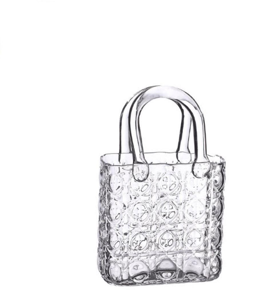 Elysee Glazen Handtas Vaas 14x9,5x22cm