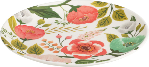 Bord plat melamine bloemen Ø20cm