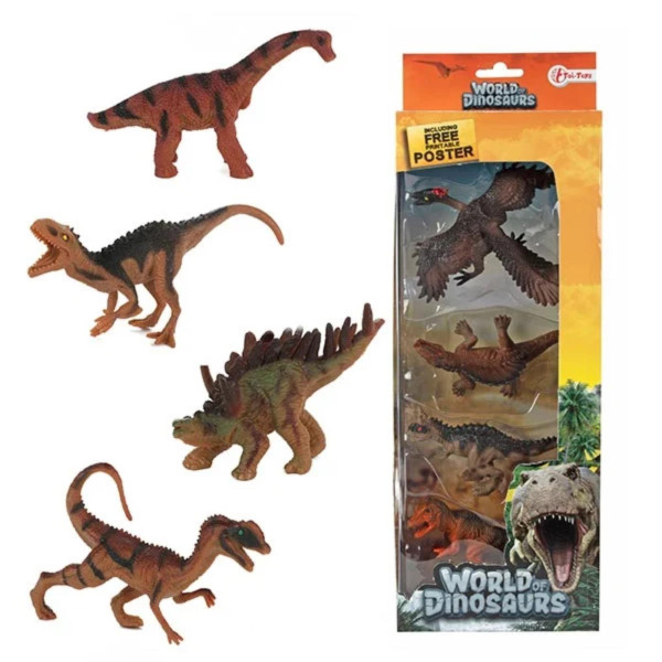 Toi Toys Set a 4 dino's in doos