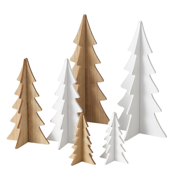 Beeld kerstboom 3D set a 3 MDF