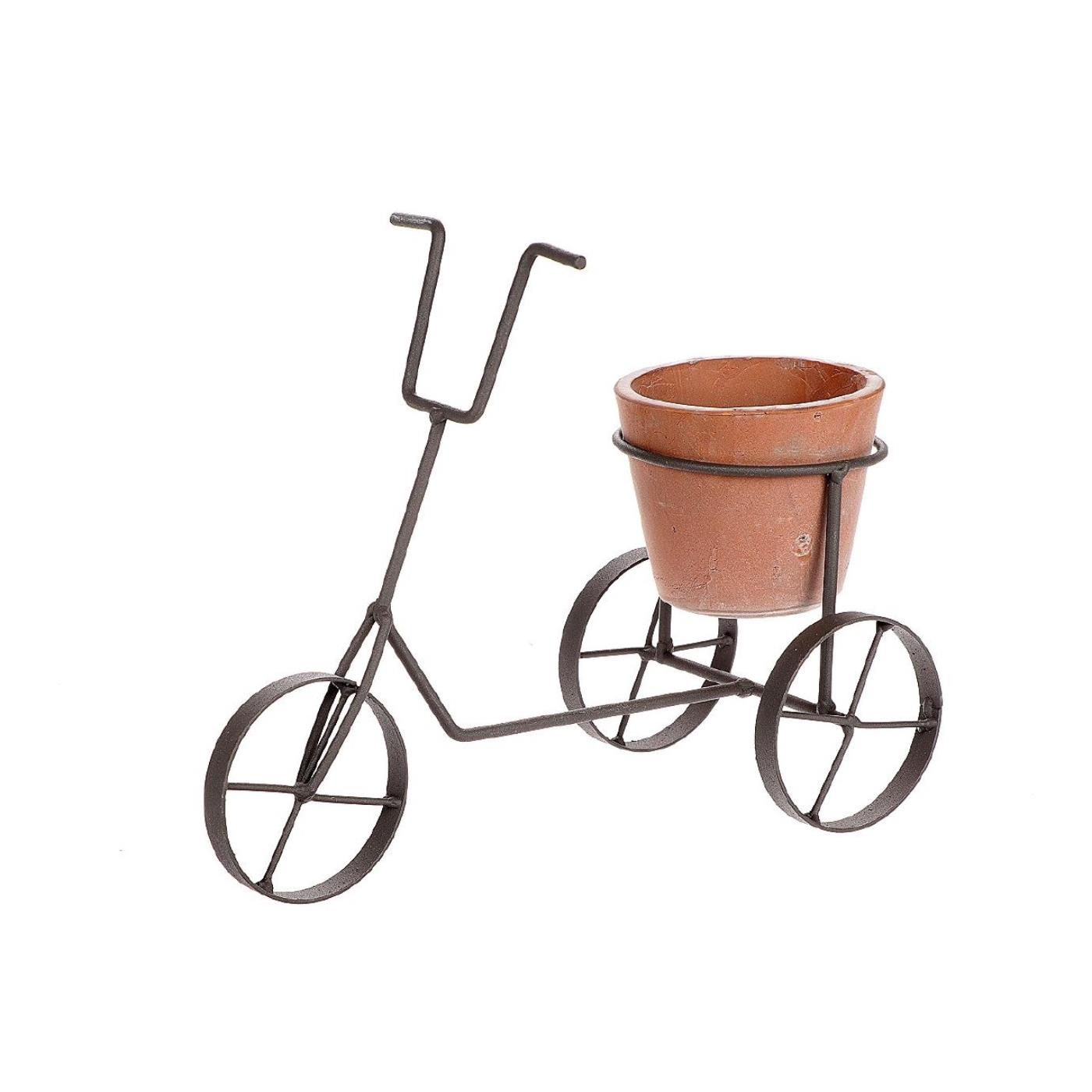 HBX natrural living Bloempot Fiets 30x13,5x24cm