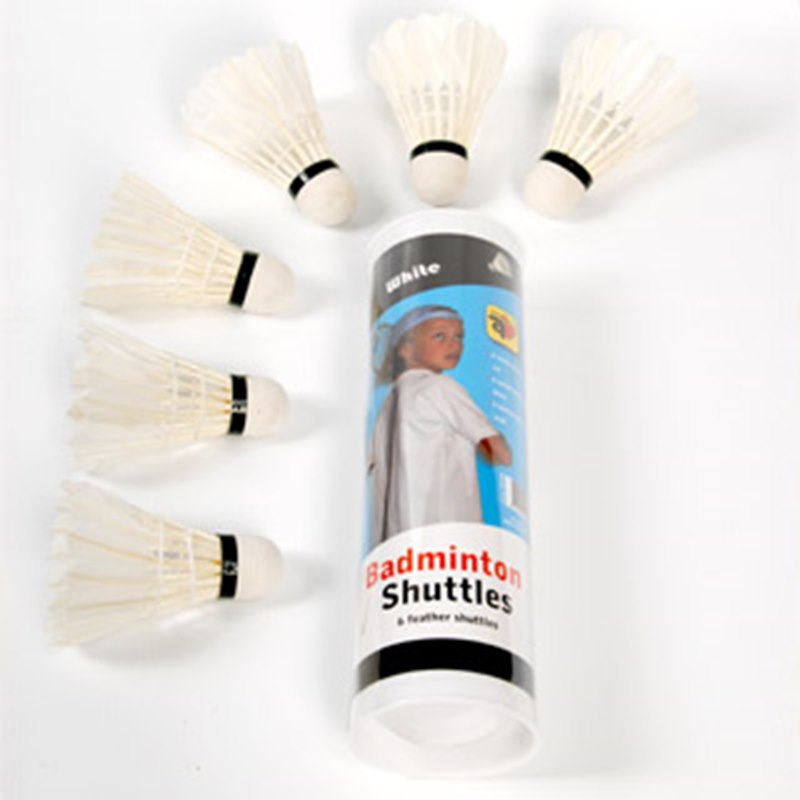 Witte Badmintonshuttles Van Veren En Foam Top. Deze Witte Shuttles Zijn Vooral