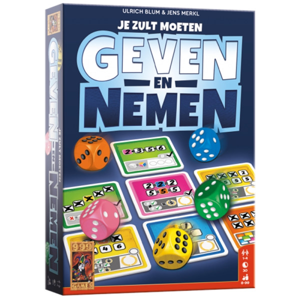 999 Games Geven en nemen dobbelspel