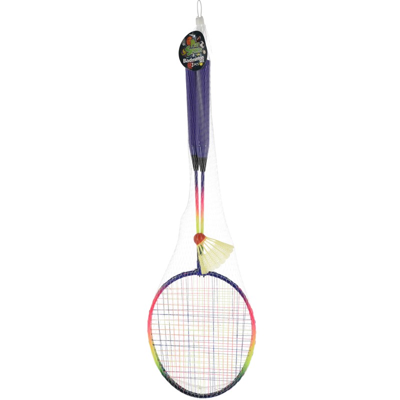 Badmintonset Set 2 Rackets En Pluim 62cm