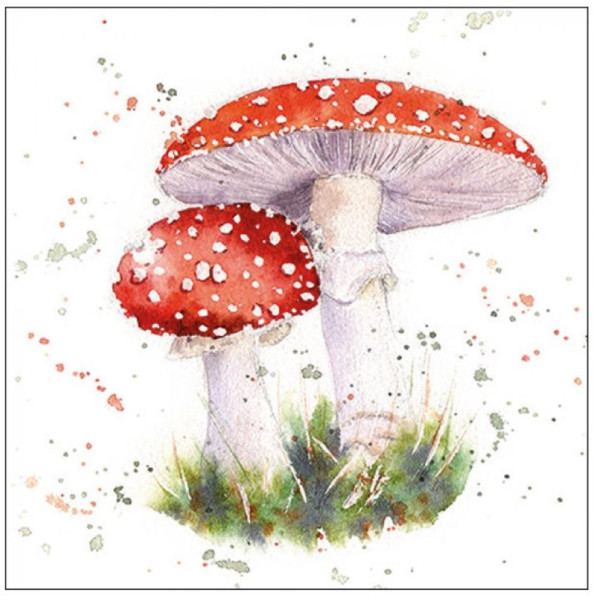 Ambiente Servetten 33cm Painted agaric